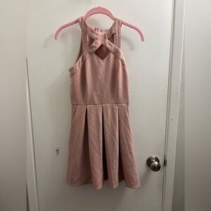 Speechless Blush Halter Dress